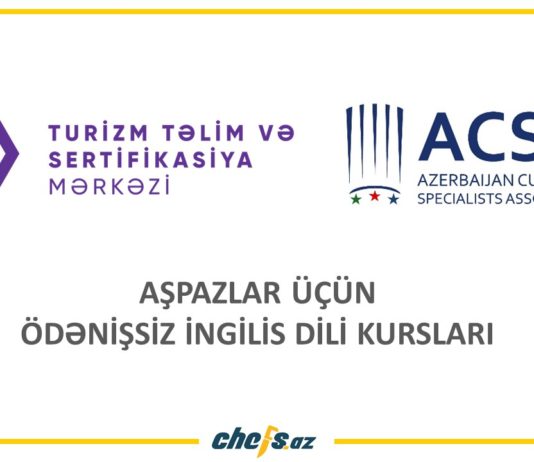 Aşpazlar üçün ödənişsiz ingilis dili kursları