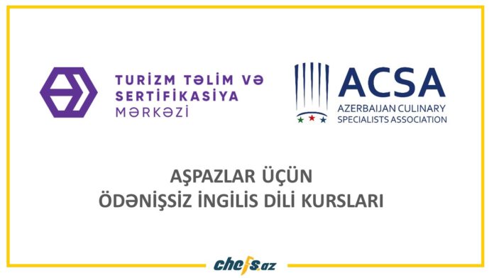 Aşpazlar üçün ödənişsiz ingilis dili kursları